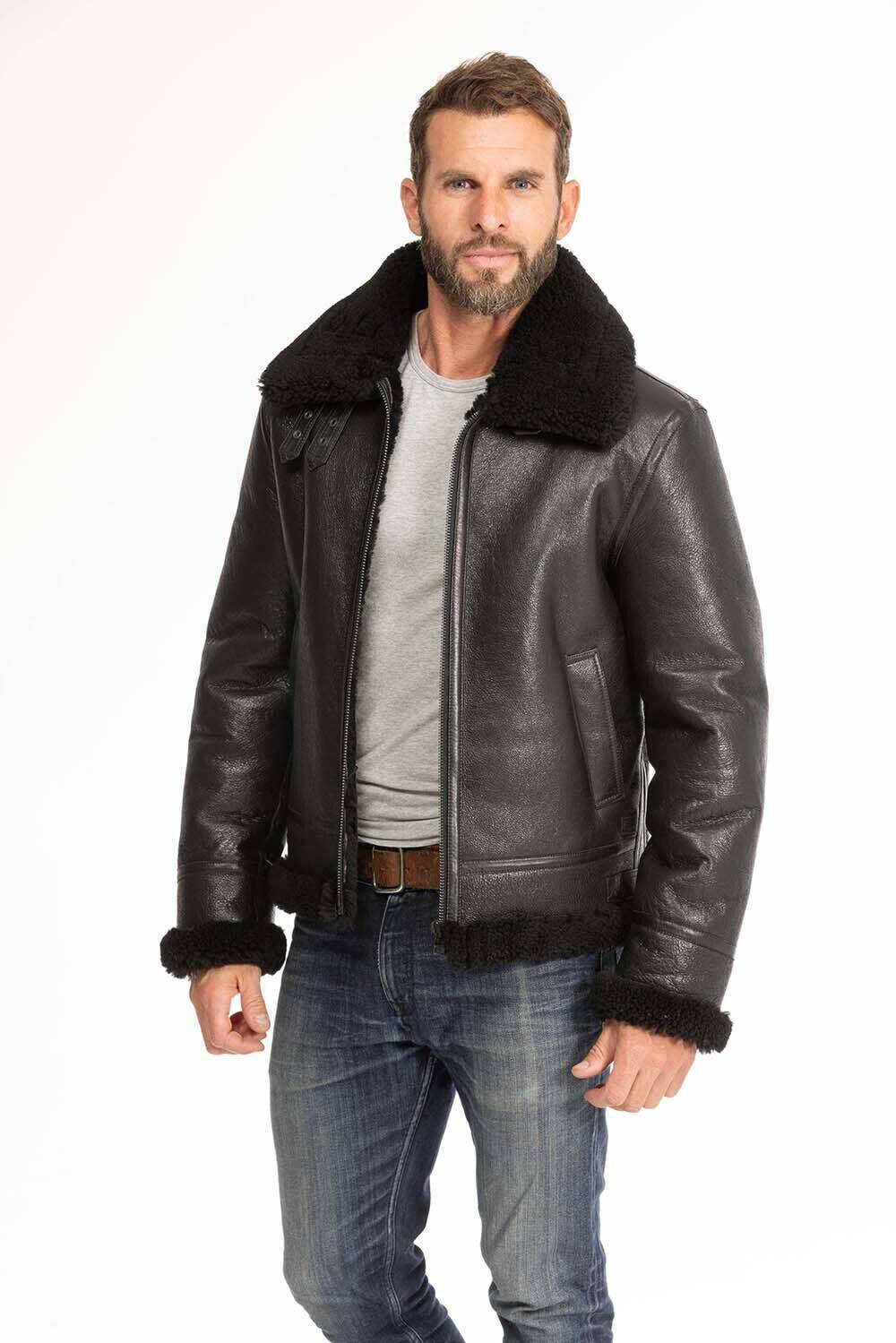 blouson bombardier homme mouton noir reagan  (11)