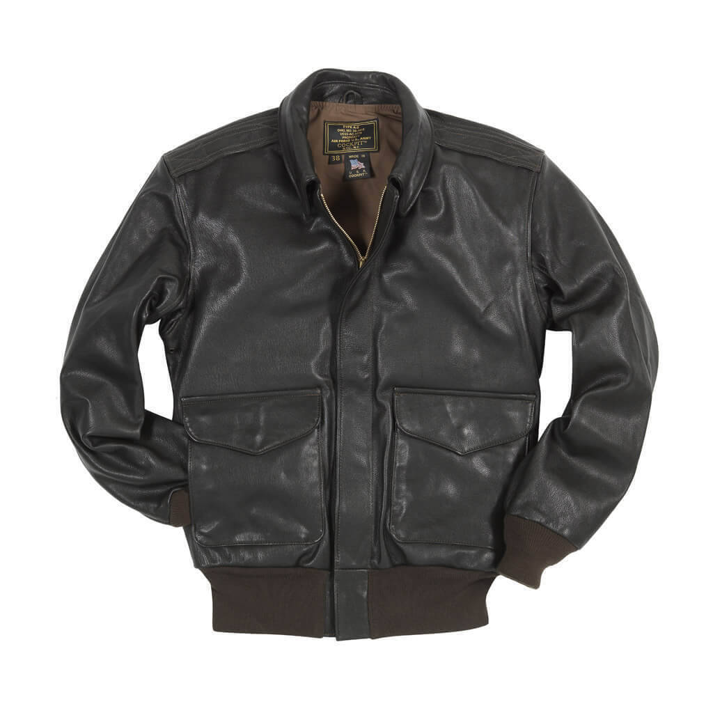 Blouson cockpit USA marron A2 Z21V41 (2)