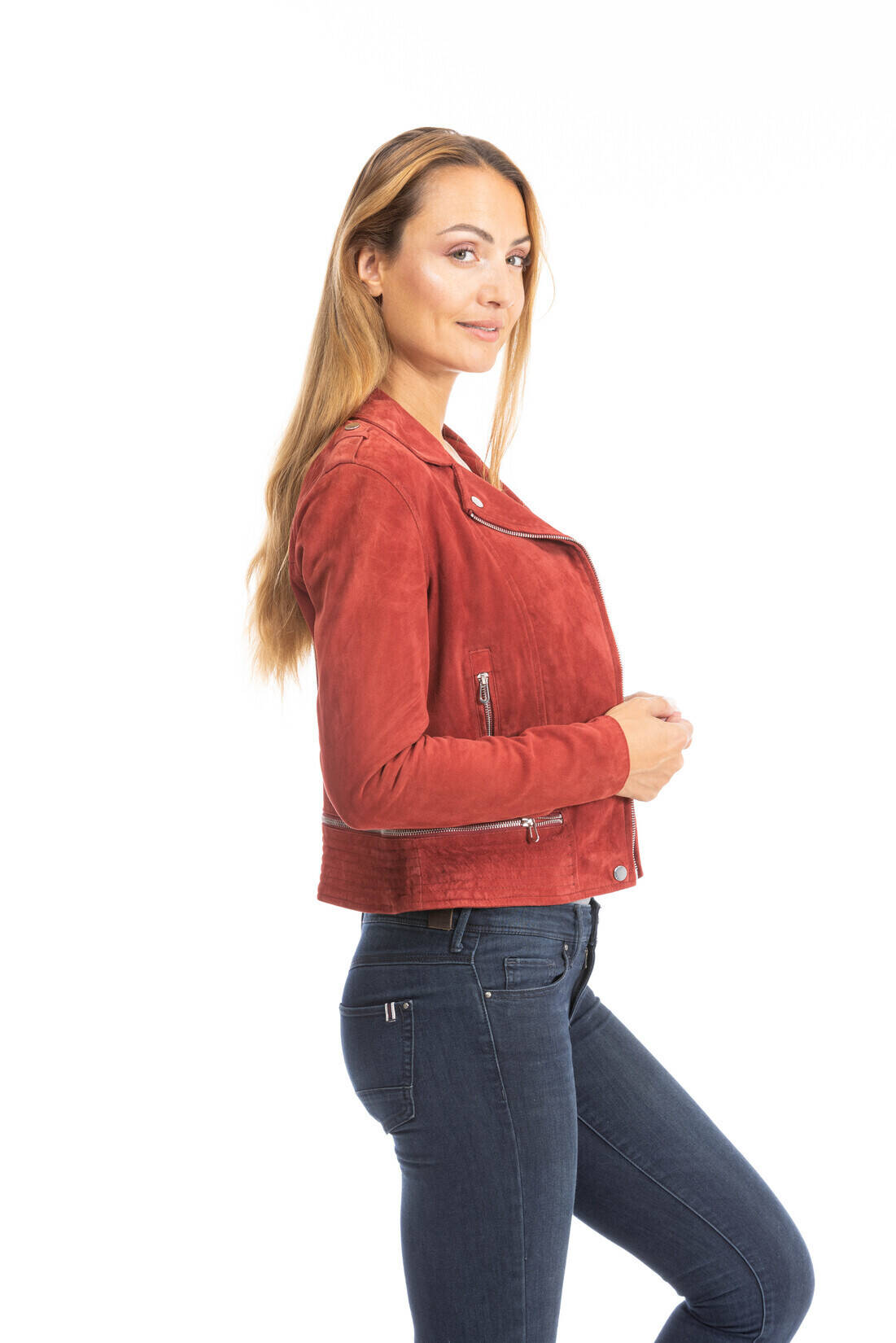 blouson cuir femme 101351 rouge (6)