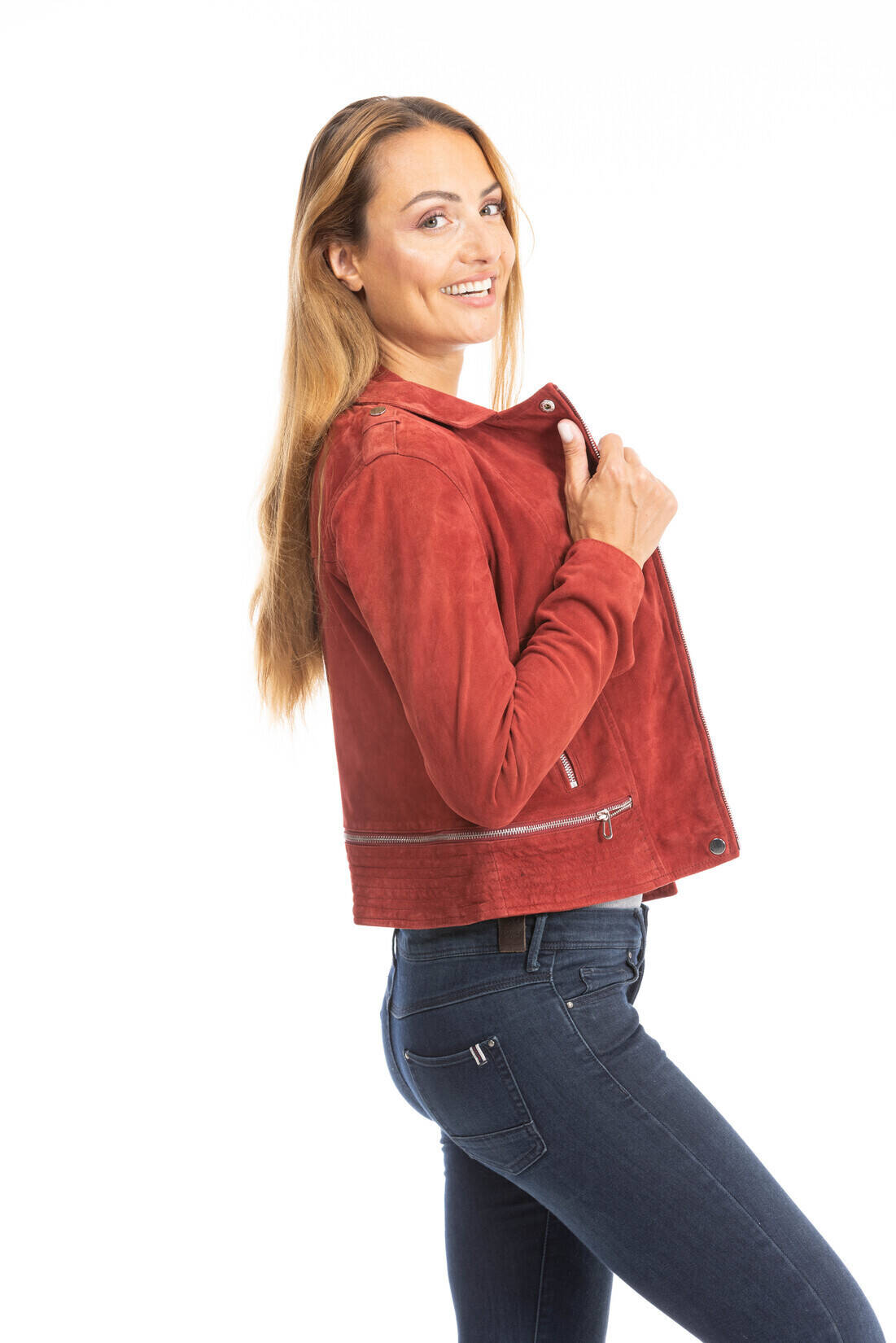 blouson cuir femme 101351 rouge (7)