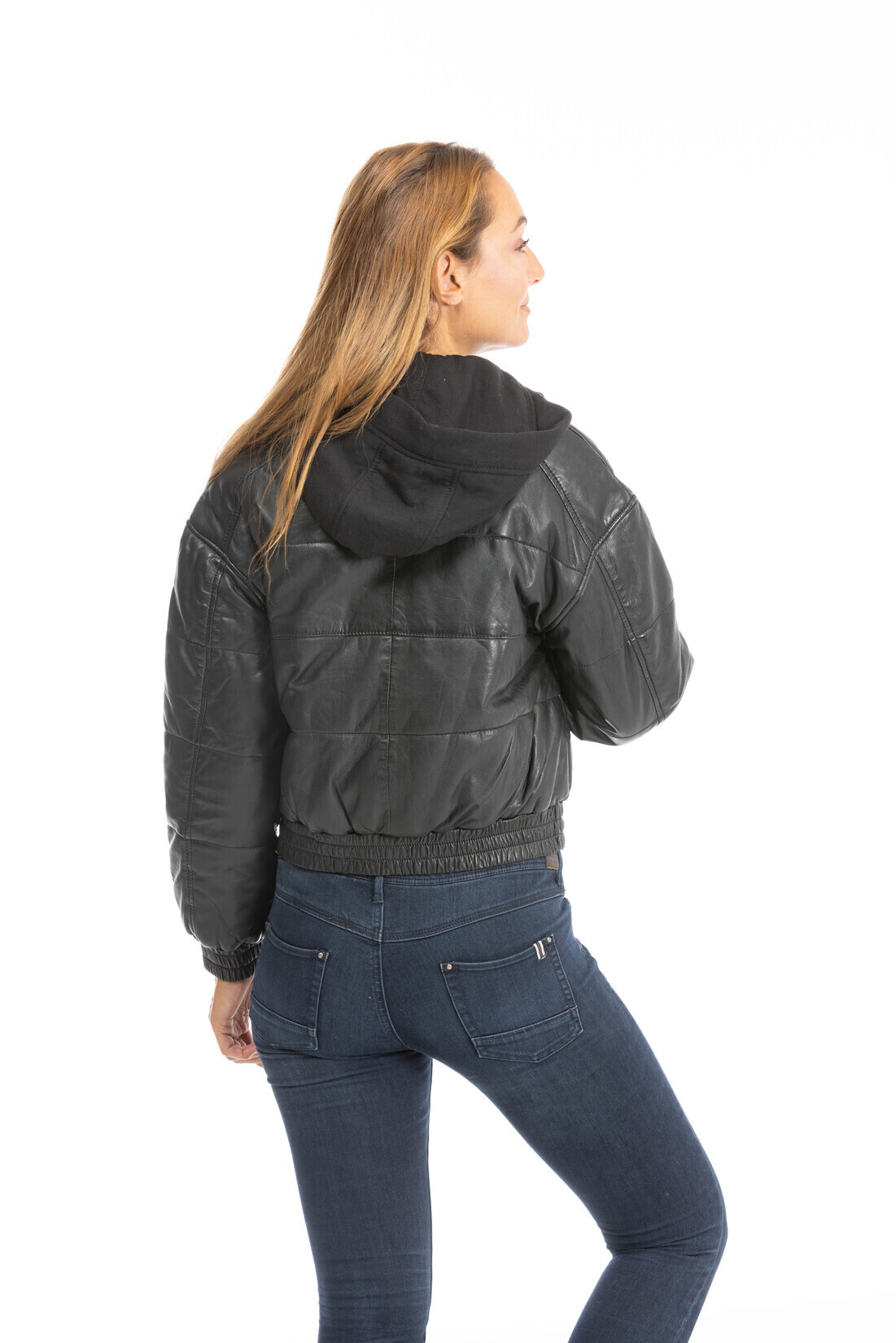 blouson cuir femme noir dacana (8)