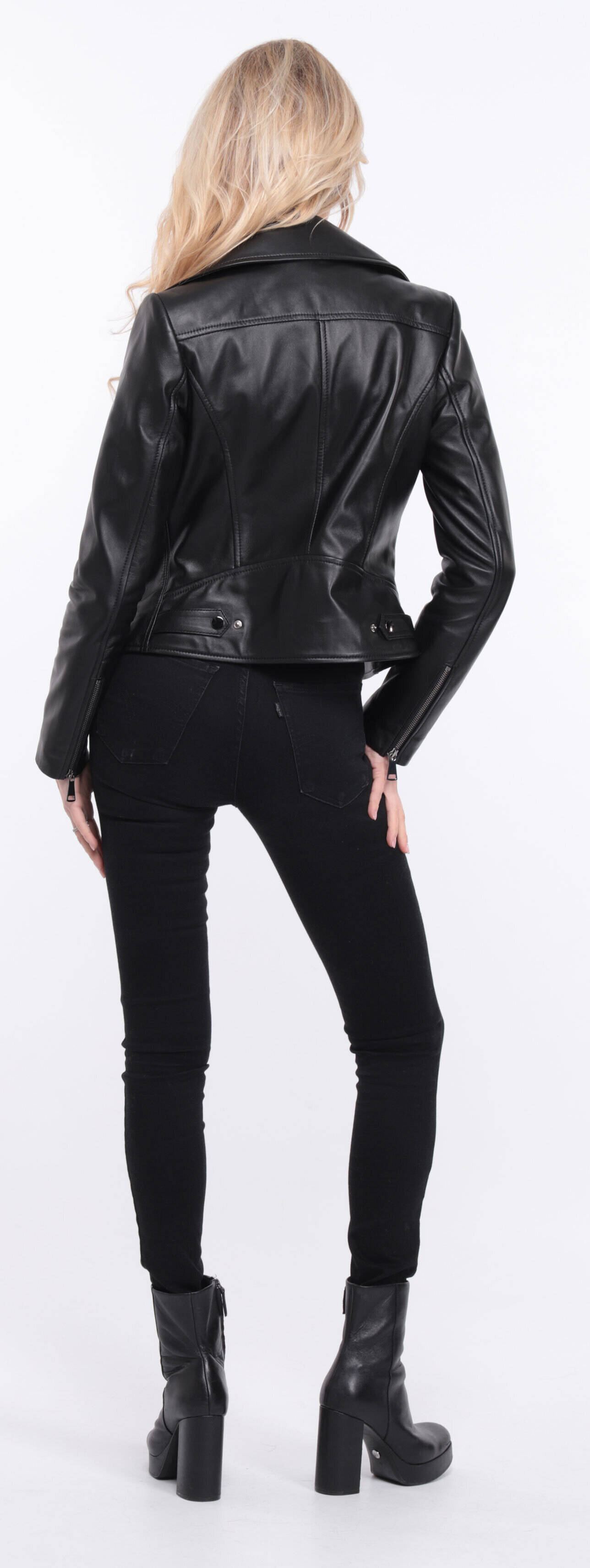 blouson cuir femme noir salou (15)