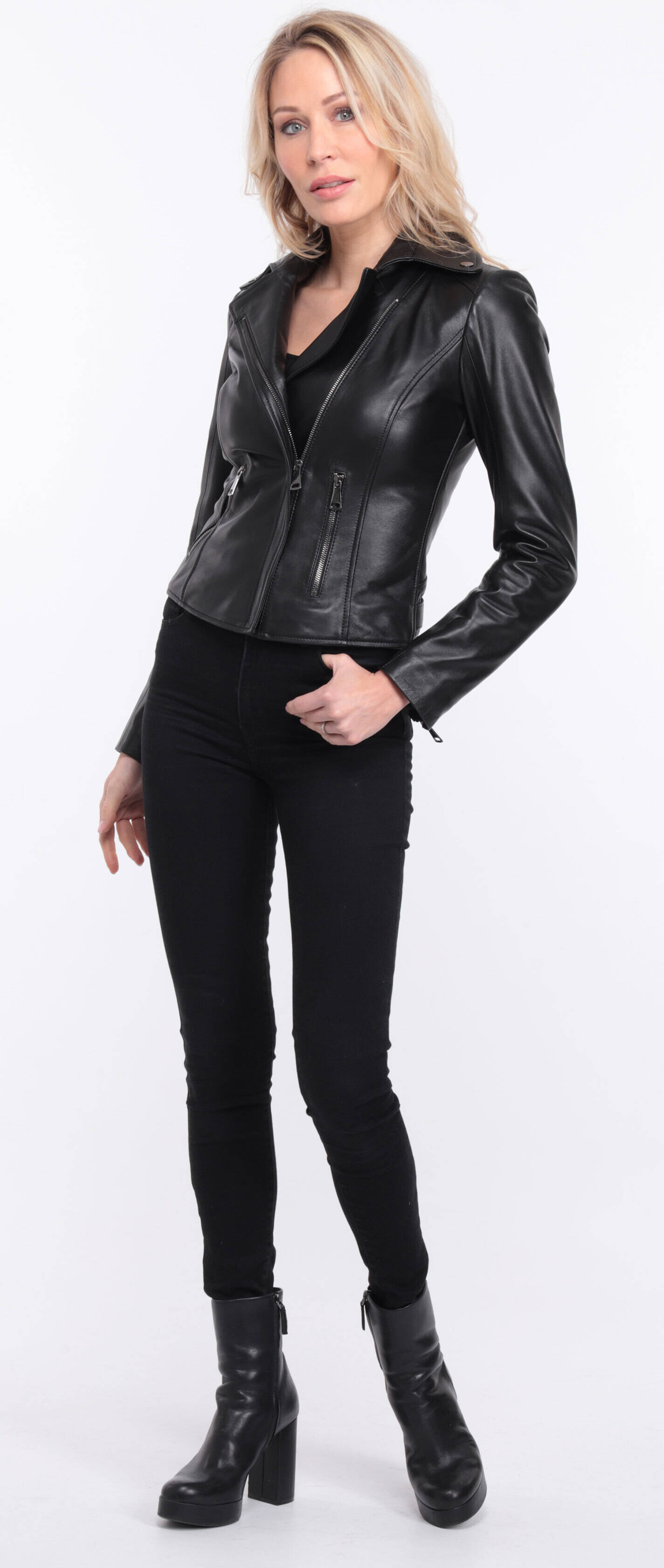 blouson cuir femme noir salou (21)