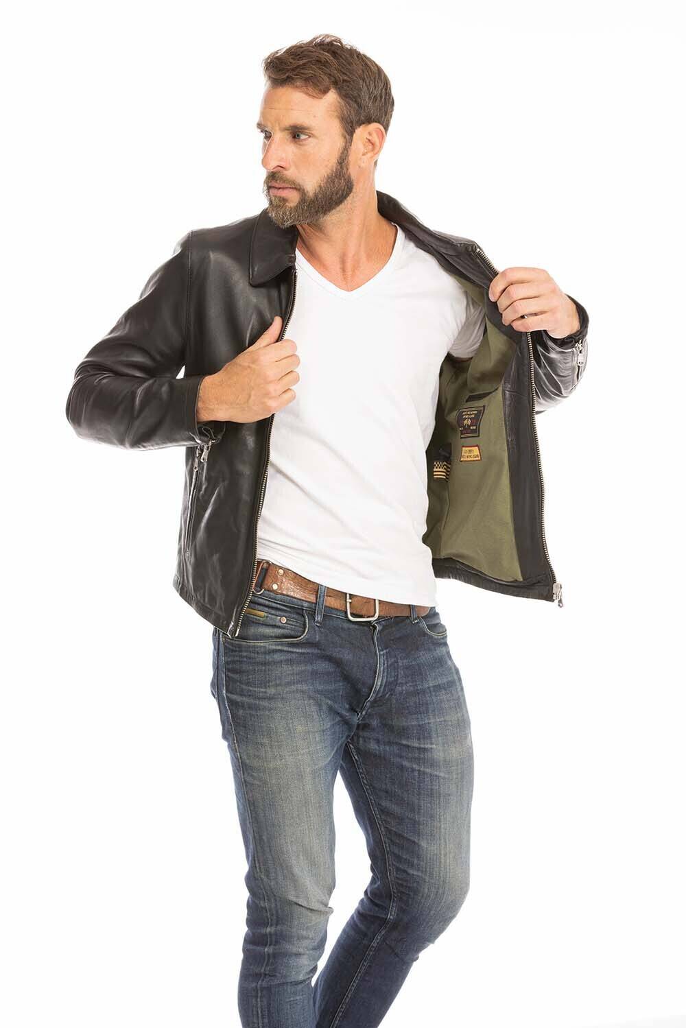 blouson cuir homme 102496 noir (11)