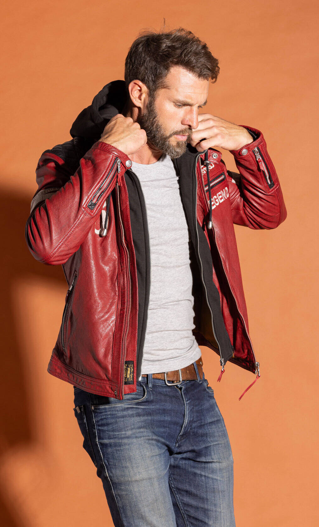 blouson cuir homme 102555 rouge (5)