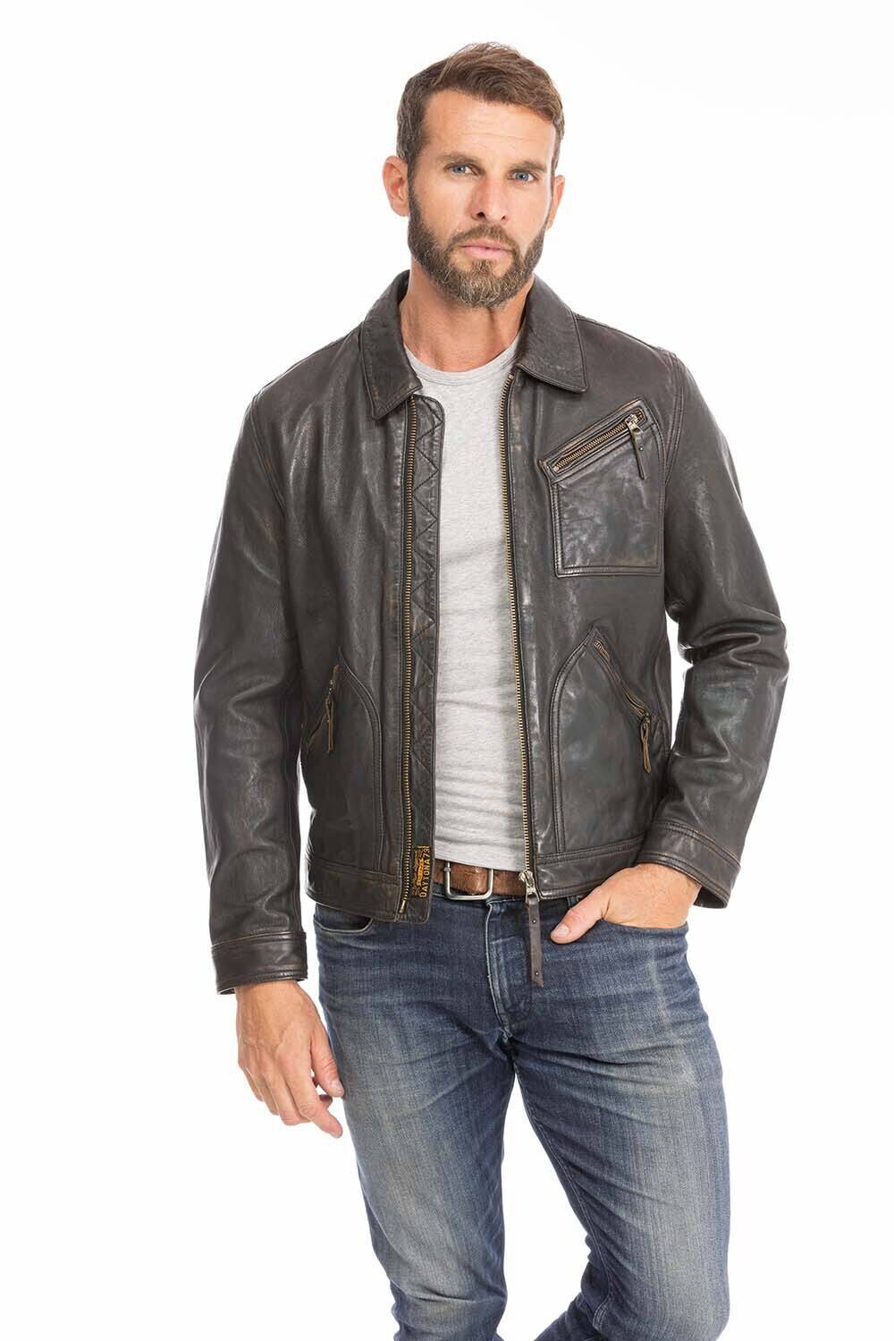 blouson cuir homme 102564 noir (3)