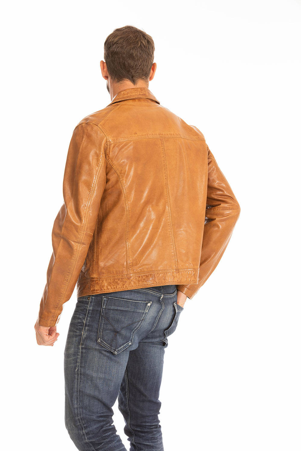 blouson cuir homme cognac 100144 major  (8)