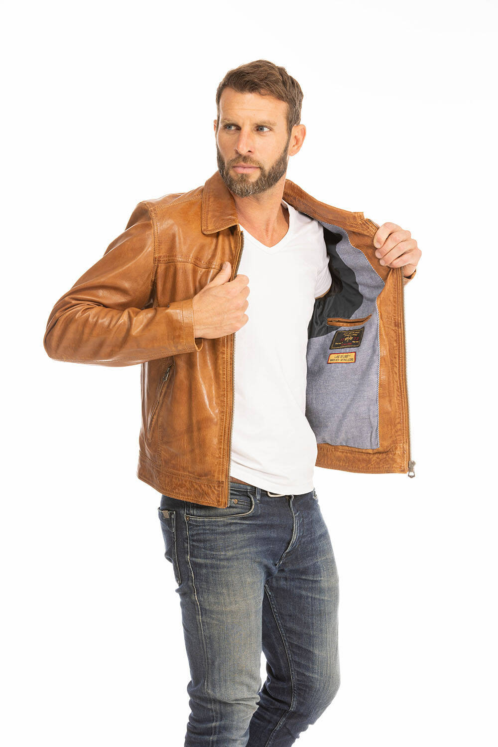 blouson cuir homme cognac 100144 major  (9)