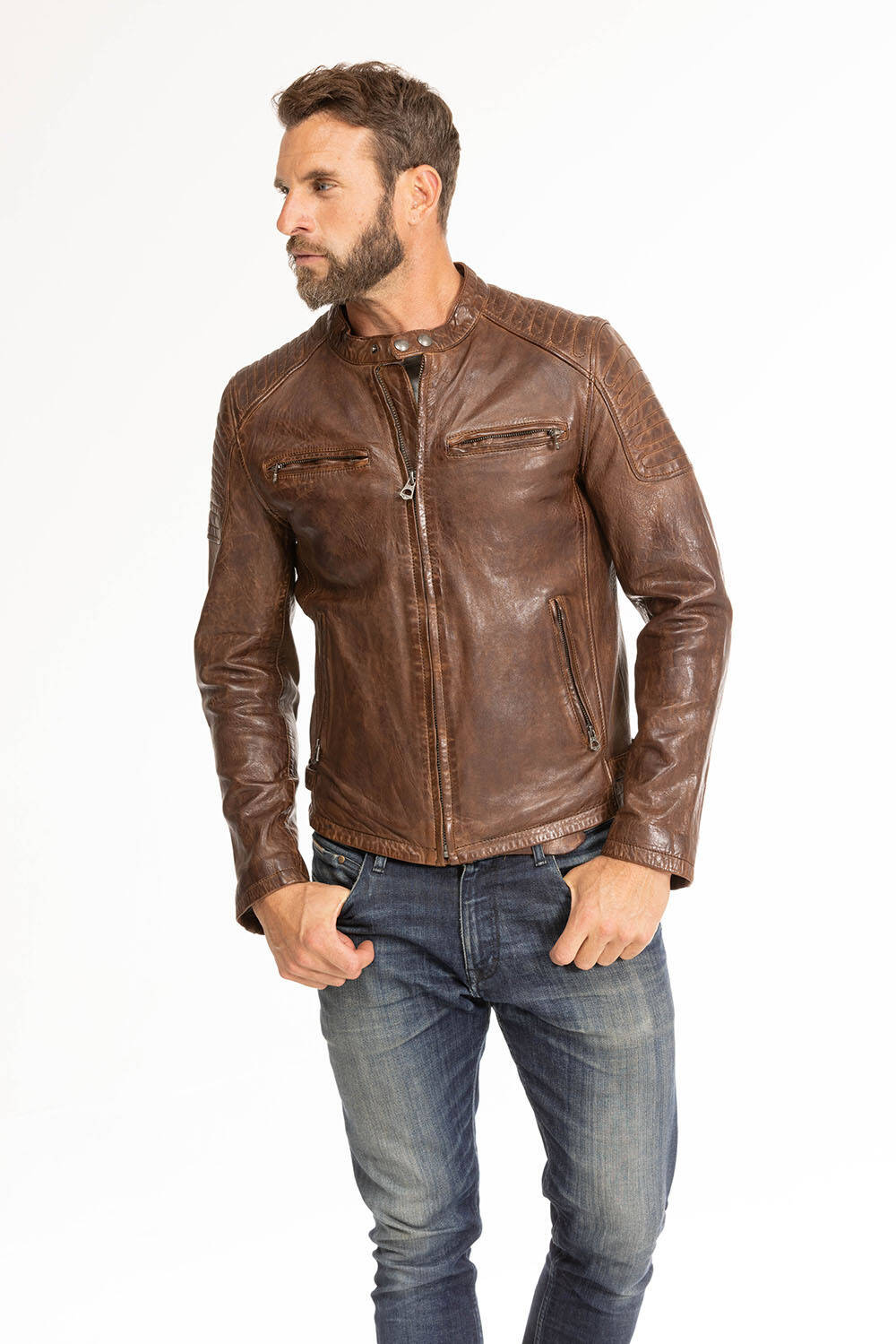 blouson cuir homme cognac 101700 (11)