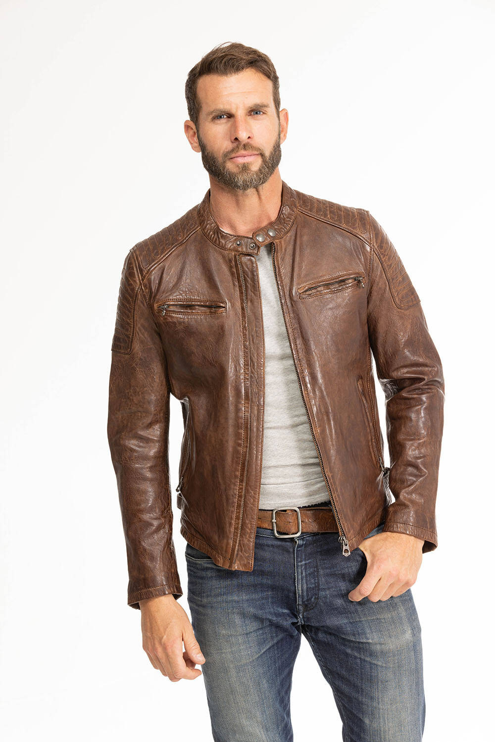 blouson cuir homme cognac 101700 (1)