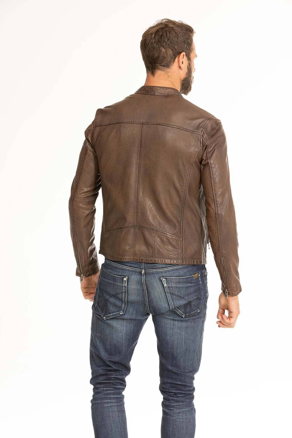 blouson cuir homme gafi bison (4)