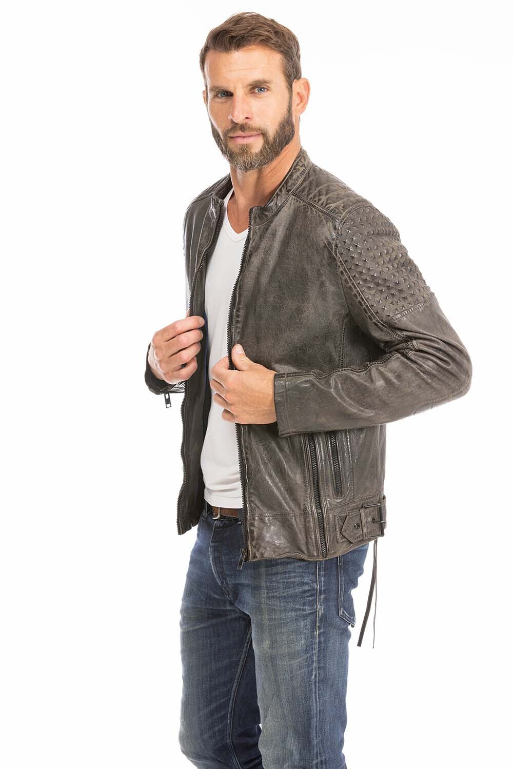 blouson cuir homme gris anthracite mahon (3)