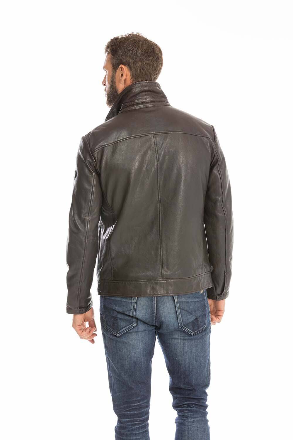 blouson cuir homme justin marron (10)