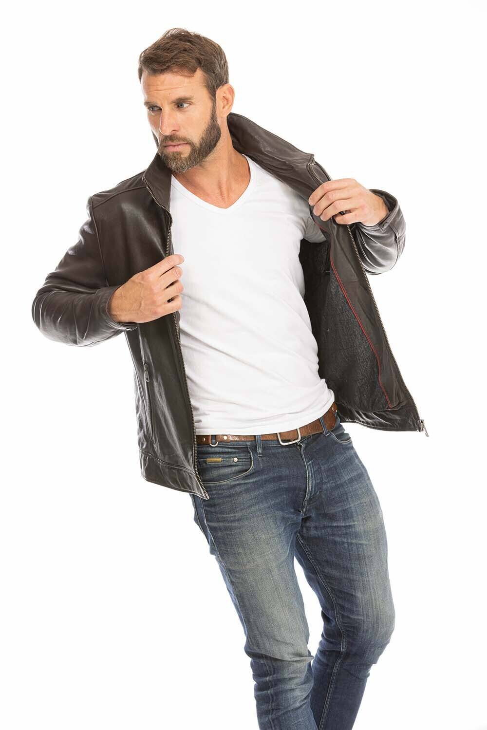 blouson cuir homme justin marron (12)