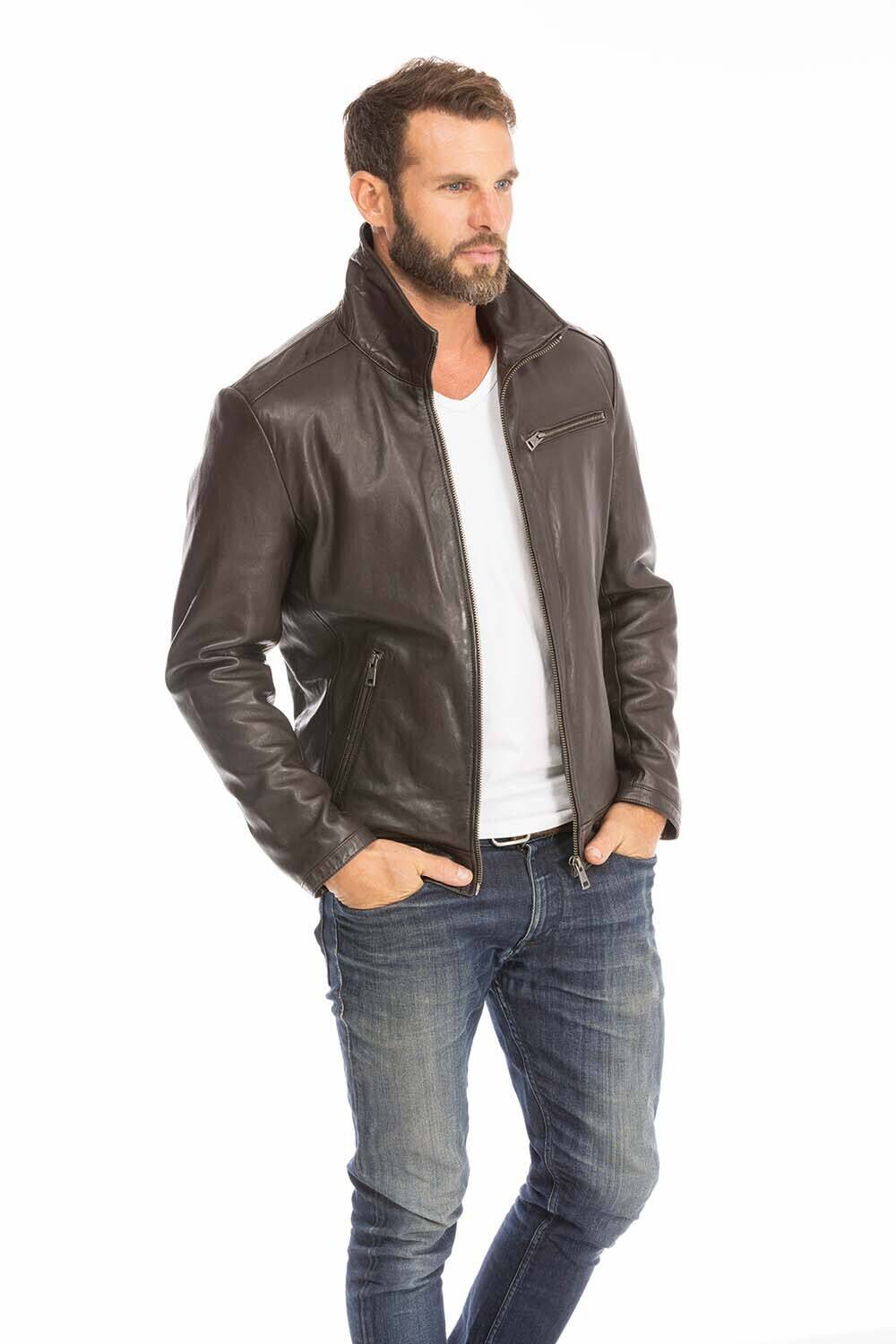 blouson cuir homme justin marron (3)