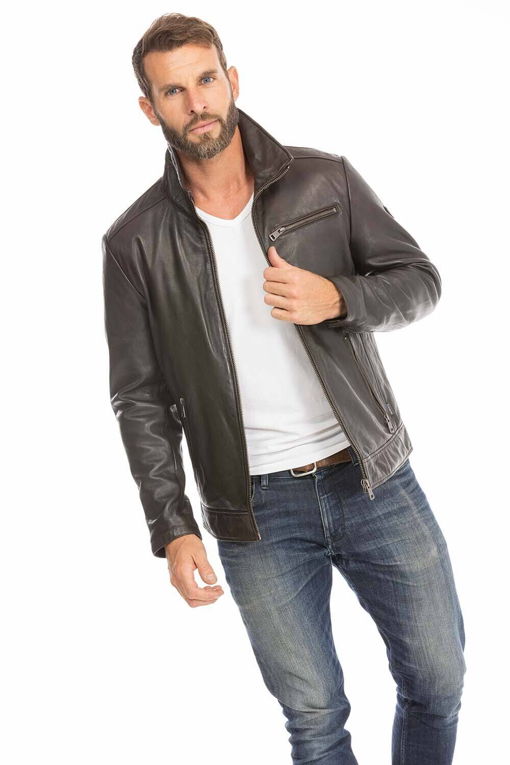 blouson cuir homme justin marron (6)