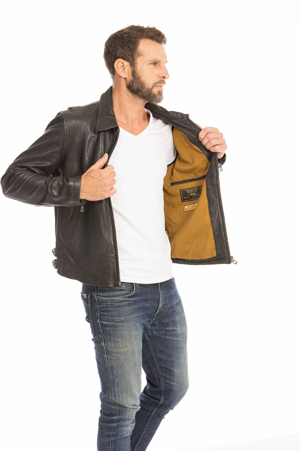 blouson cuir homme noir  (11)