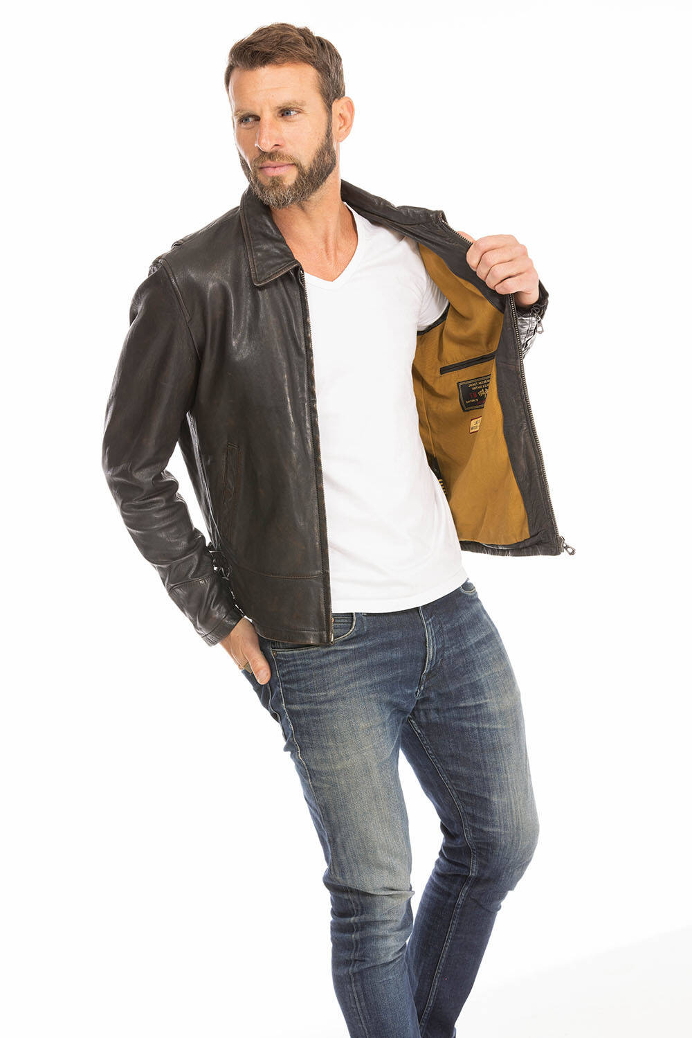 blouson cuir homme noir  (12)