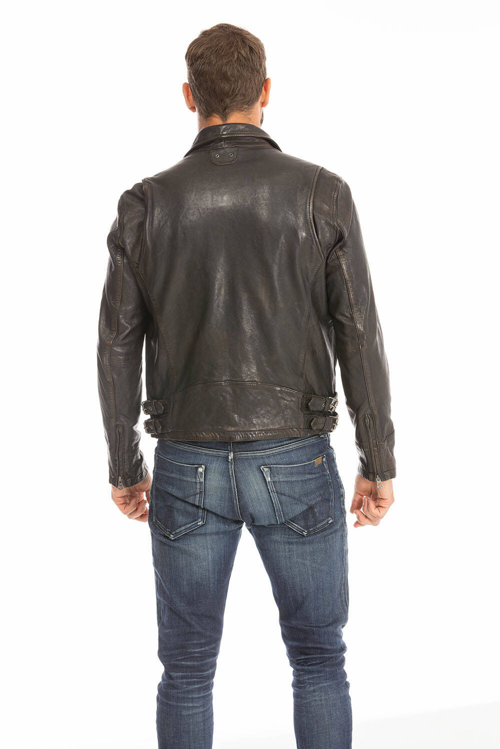 blouson cuir homme noir  (9)