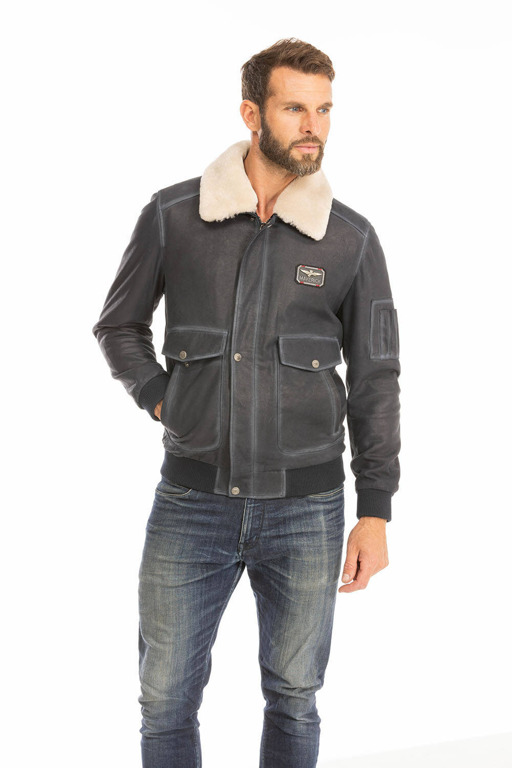 blouson cuir homme pilote bleu ek72 (18)