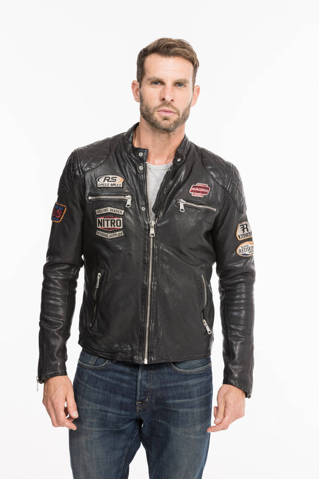 blouson cuir homme redskins noir rf 132 (4)