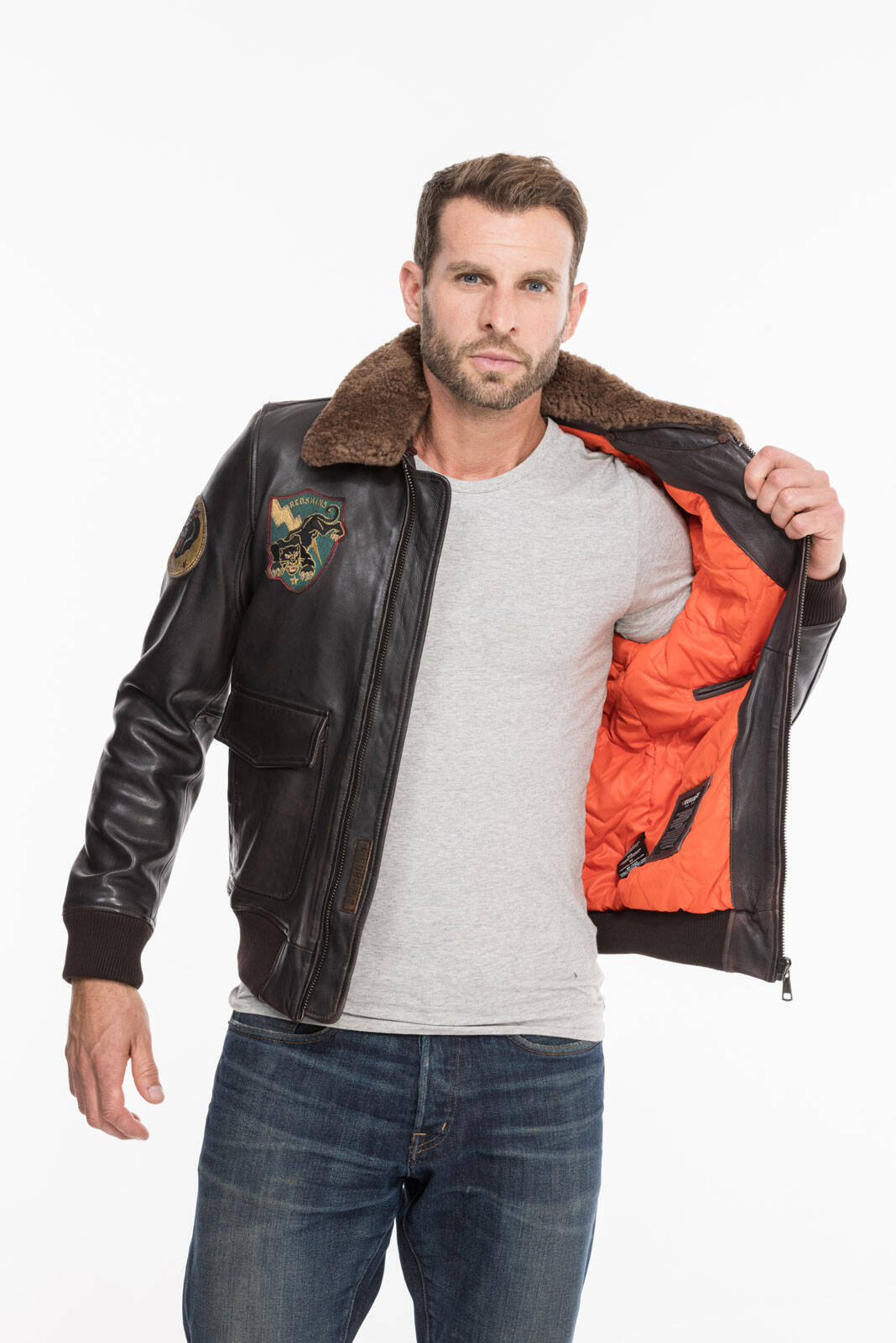 blouson cuir homme redskins pilot omega rf 135 (11)