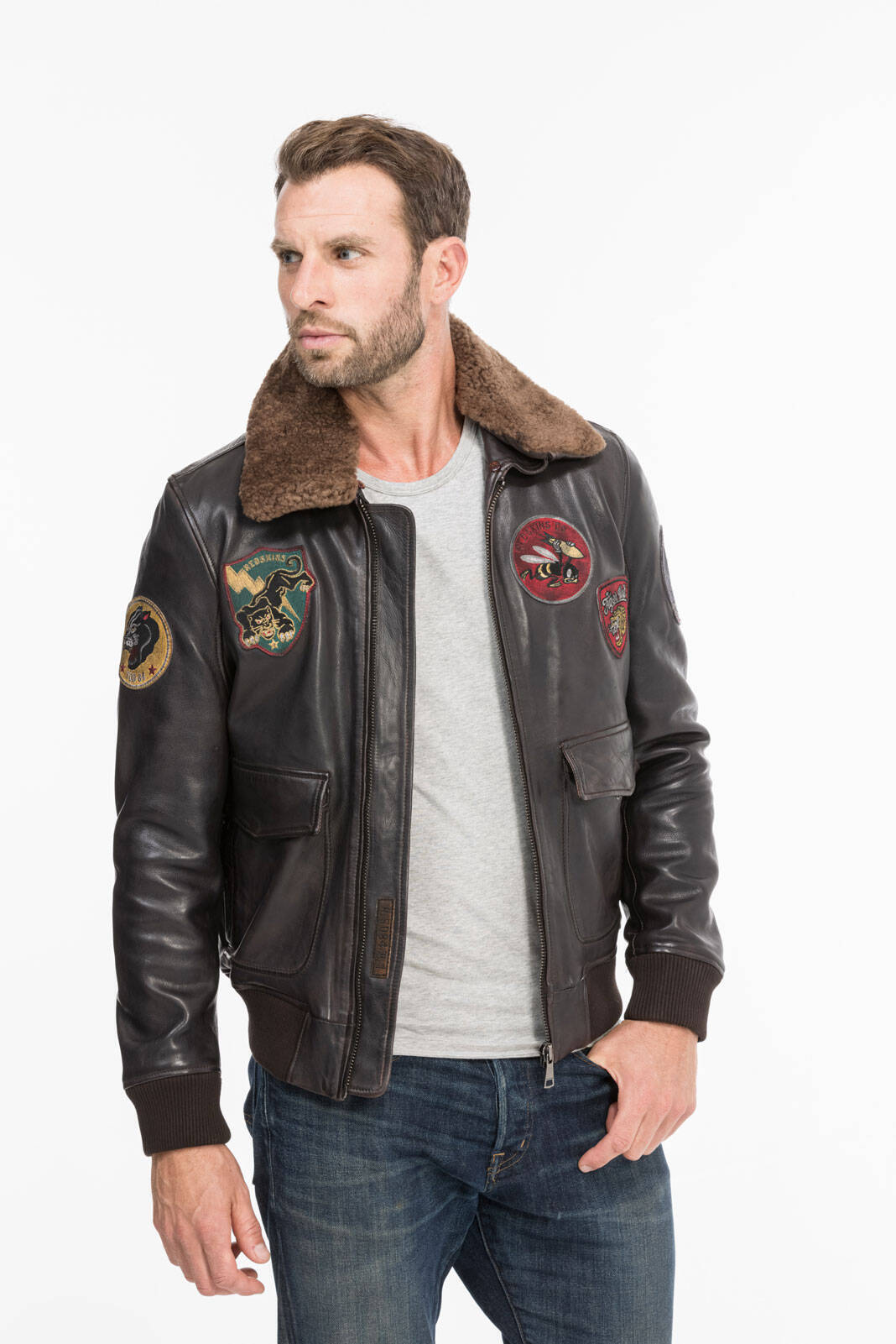 blouson cuir homme redskins pilot omega rf 135 (2)