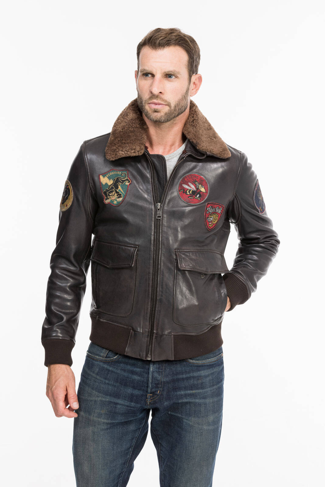 blouson cuir homme redskins pilot omega rf 135 (6)