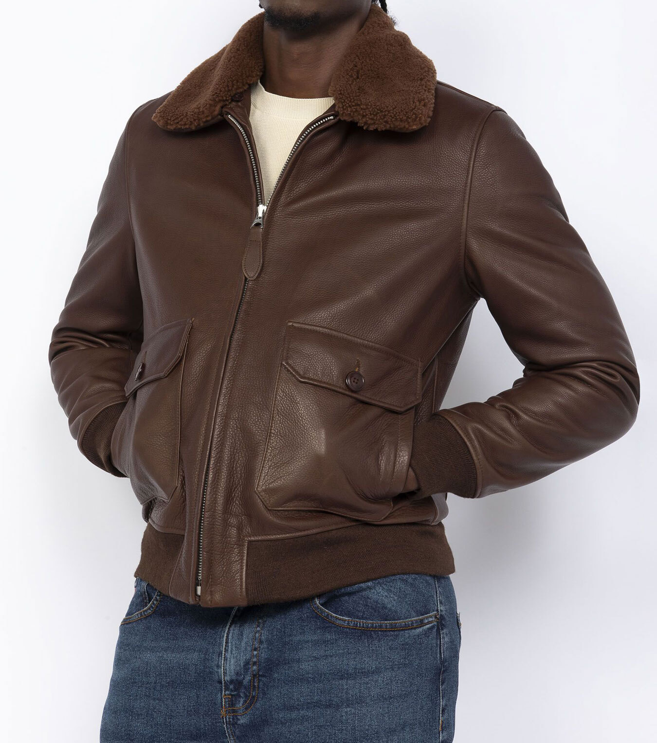 blouson cuir homme schott lcaviation24 (6)