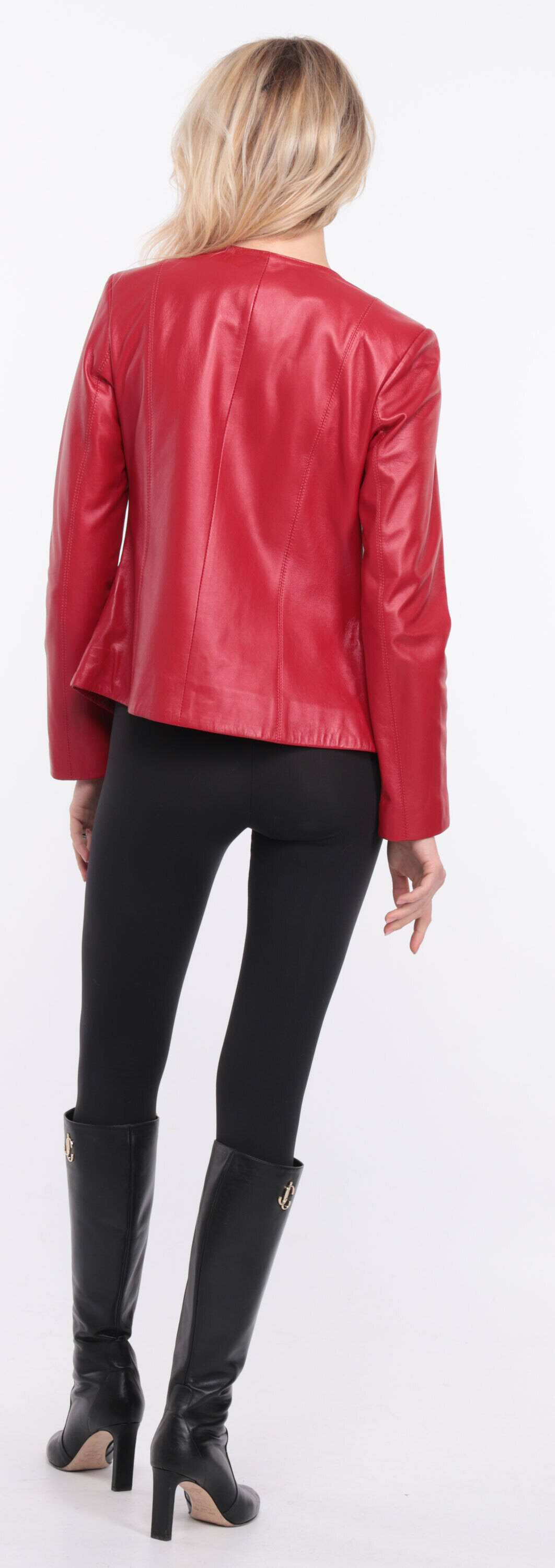 blouson cuir rouge chrsista (17)