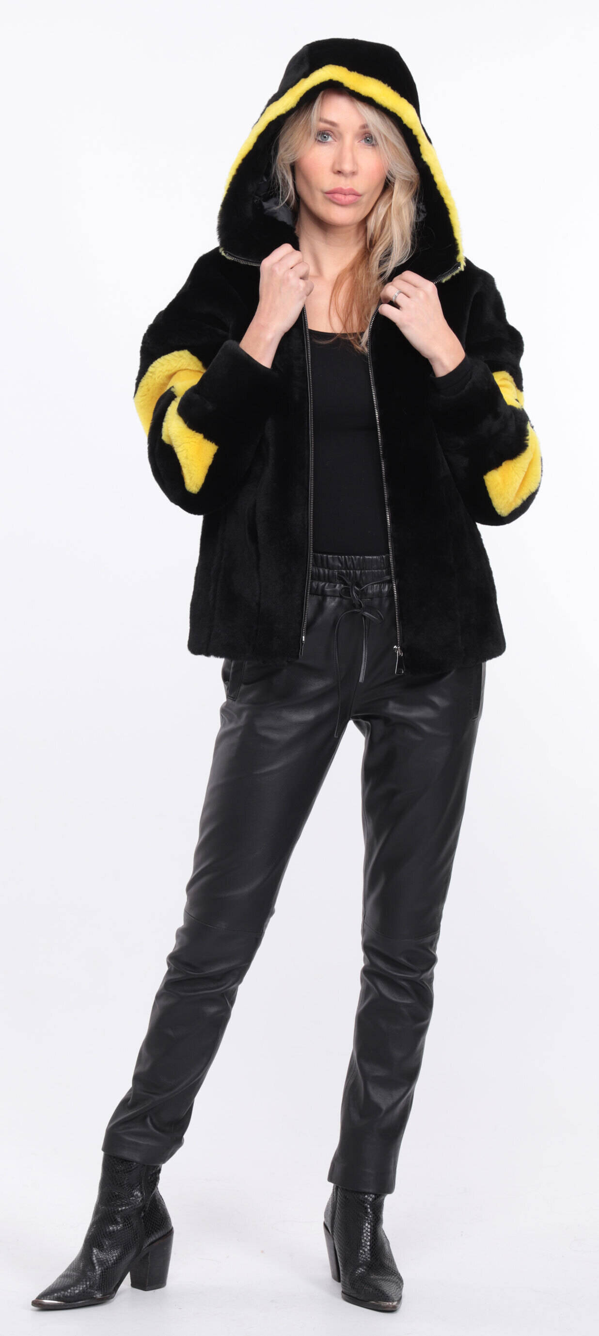 blouson megane noir yellow (12)