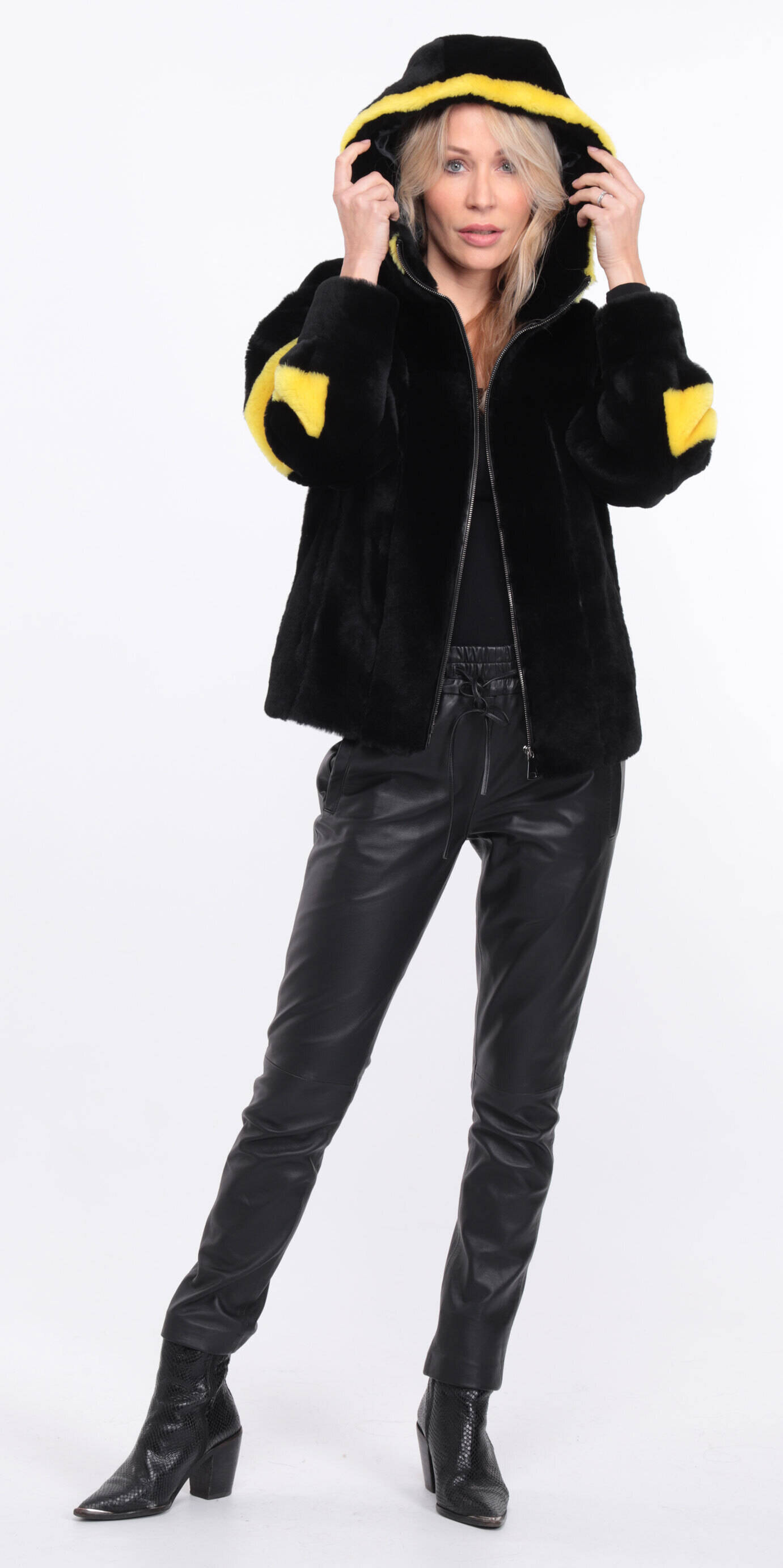 blouson megane noir yellow (13)