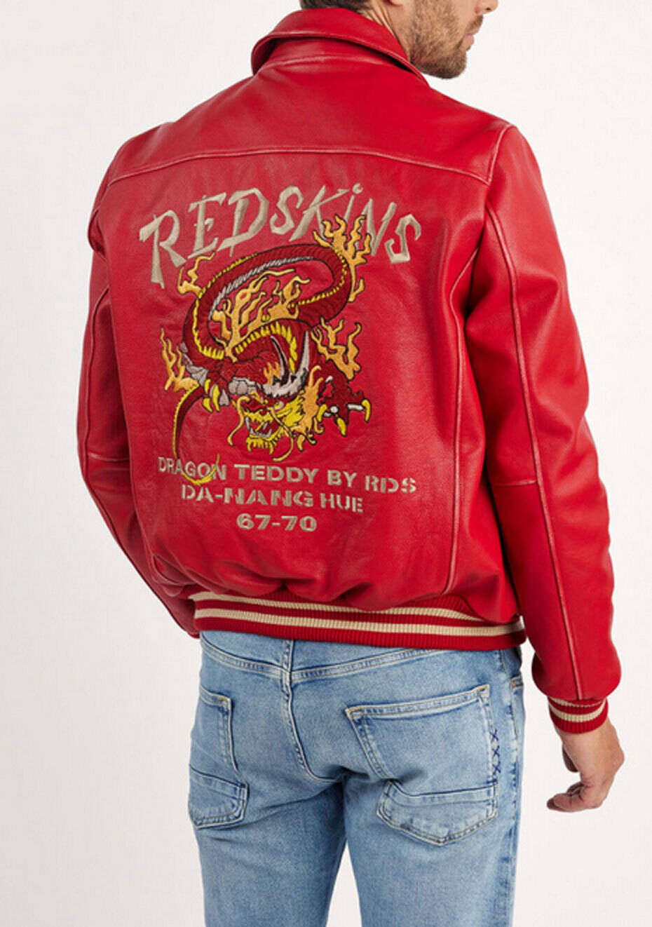 blouson teddy redskins rouge dragon  (1)