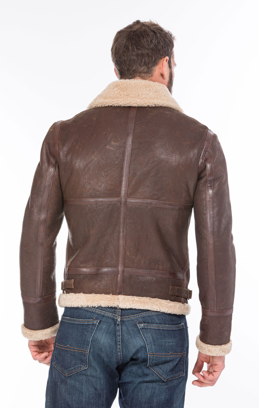 bombardier mouton homme 101297 marron vieilli (6)