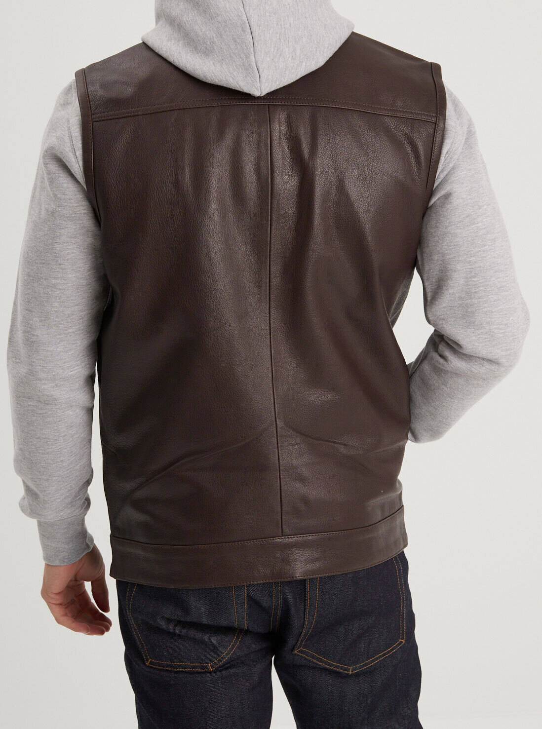 gilet cuir marron hot road (2)