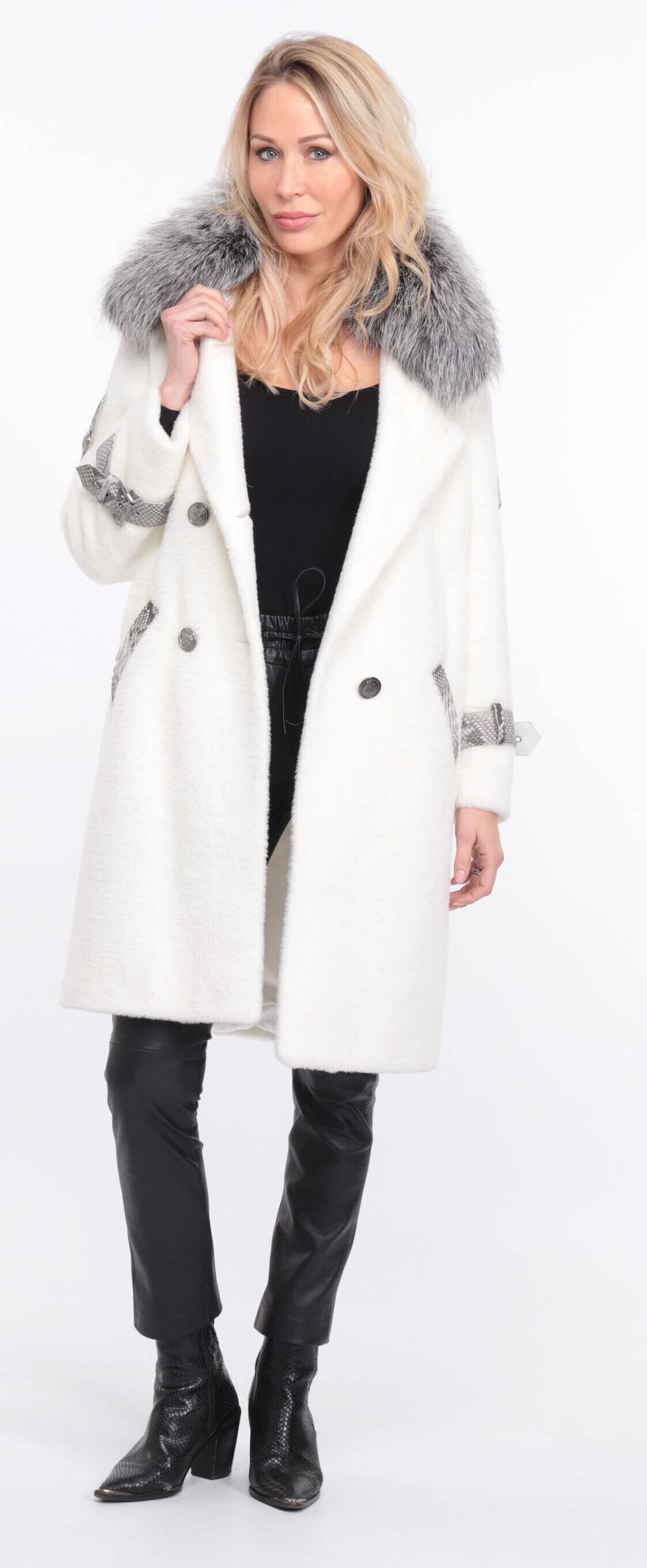 manteau amber al cantara blanc col renard argente (11)