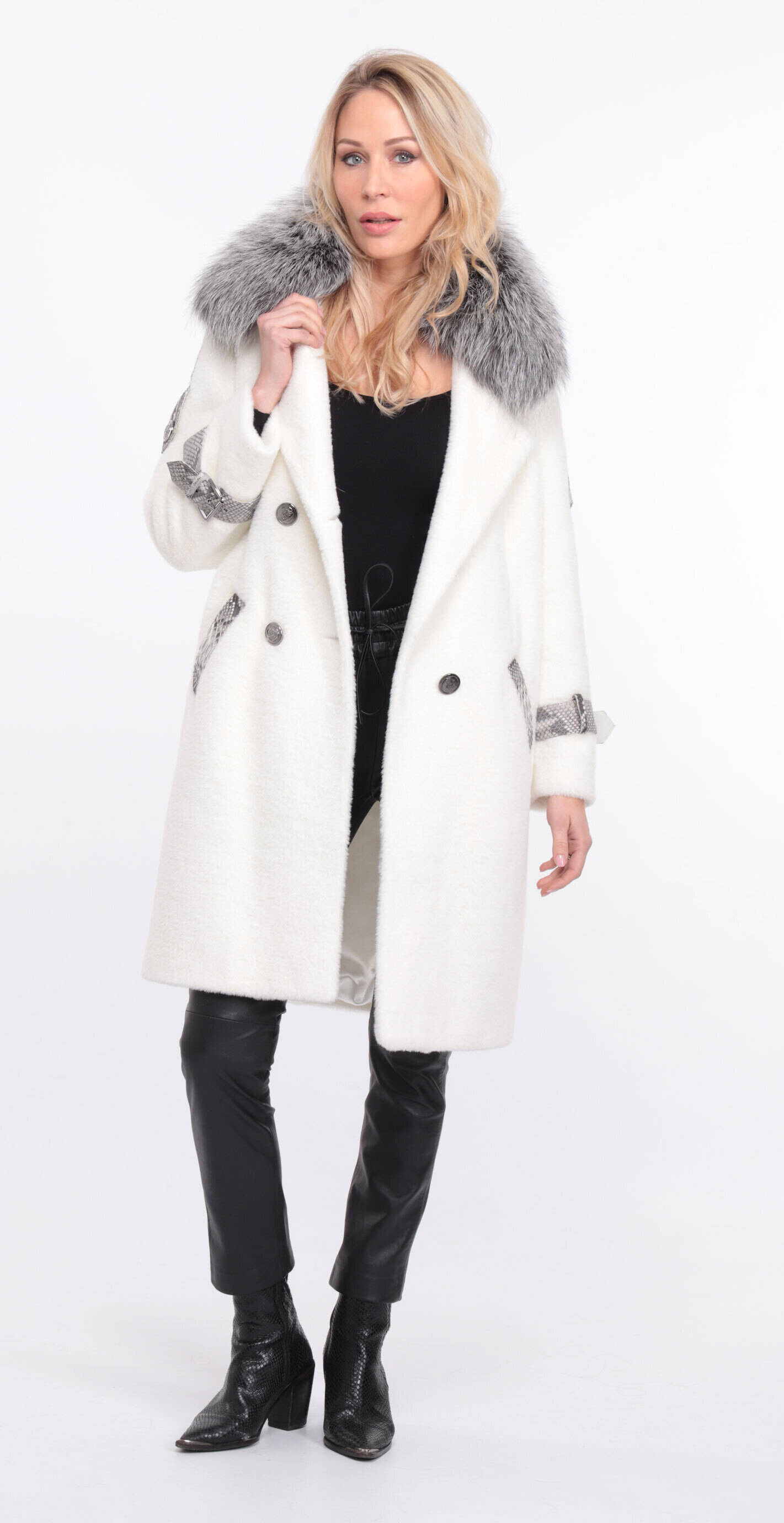 manteau amber al cantara blanc col renard argente (12)