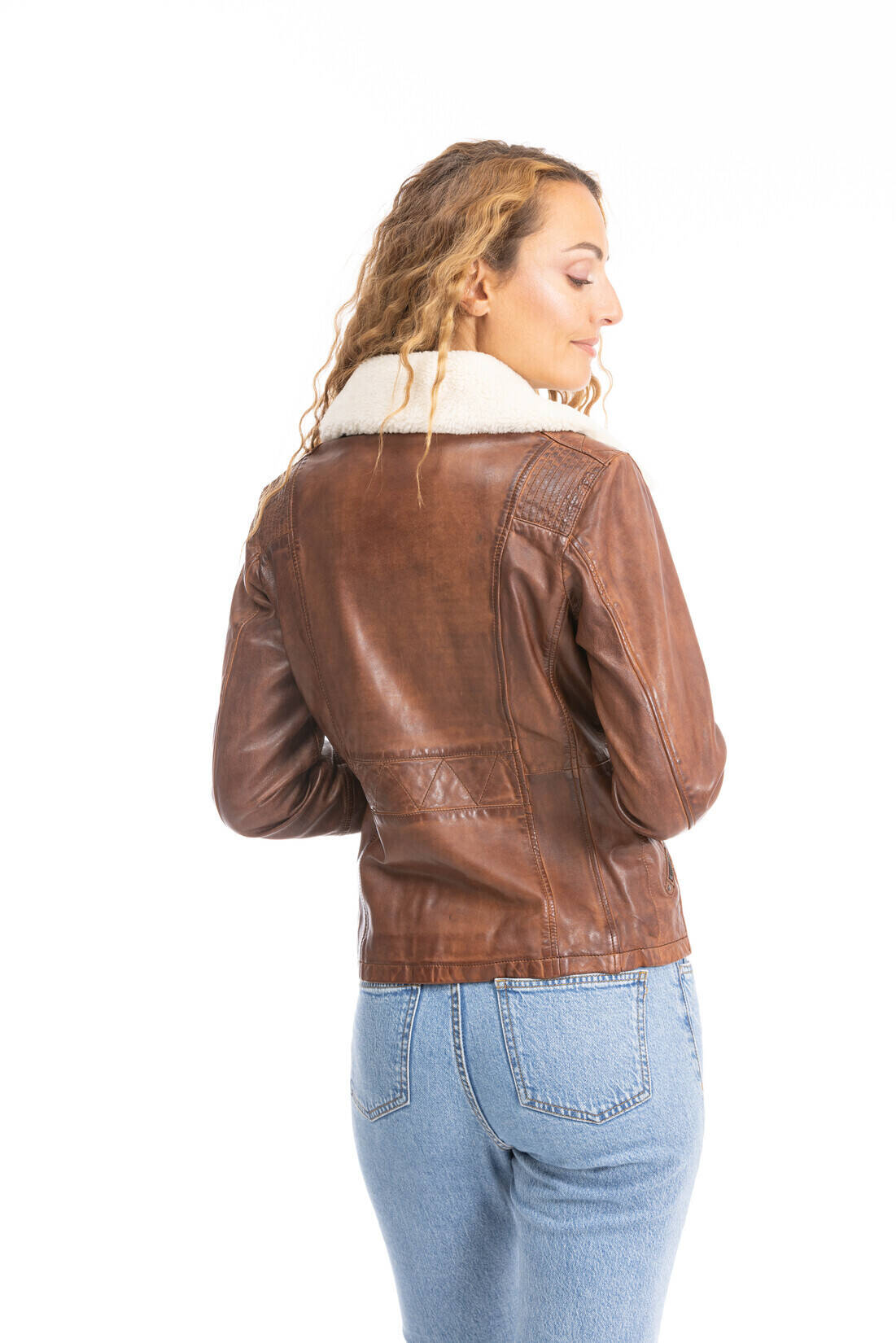 veste cuir femme cognac dalia (8)