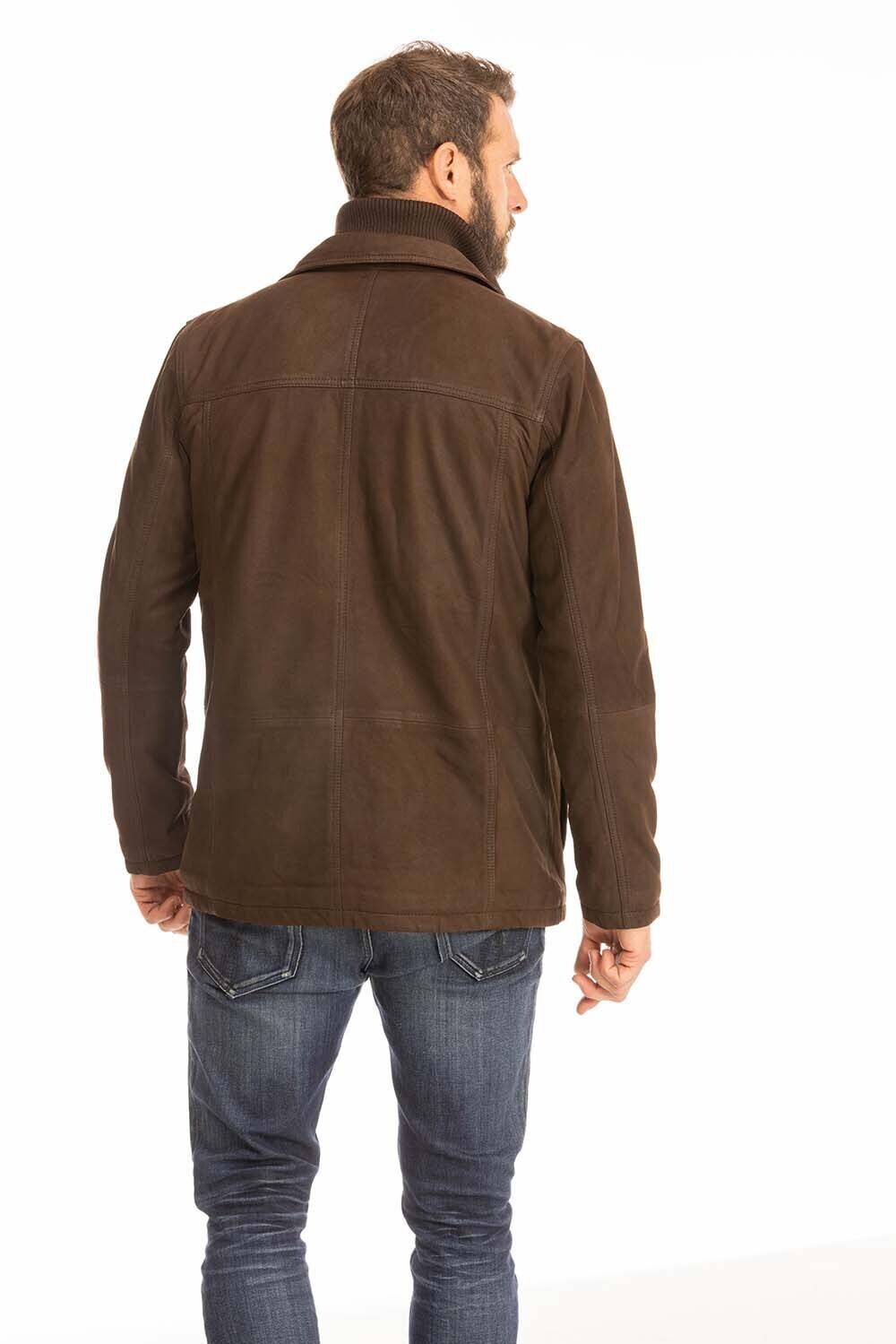 Veste cuir homme marron timber paris (11)