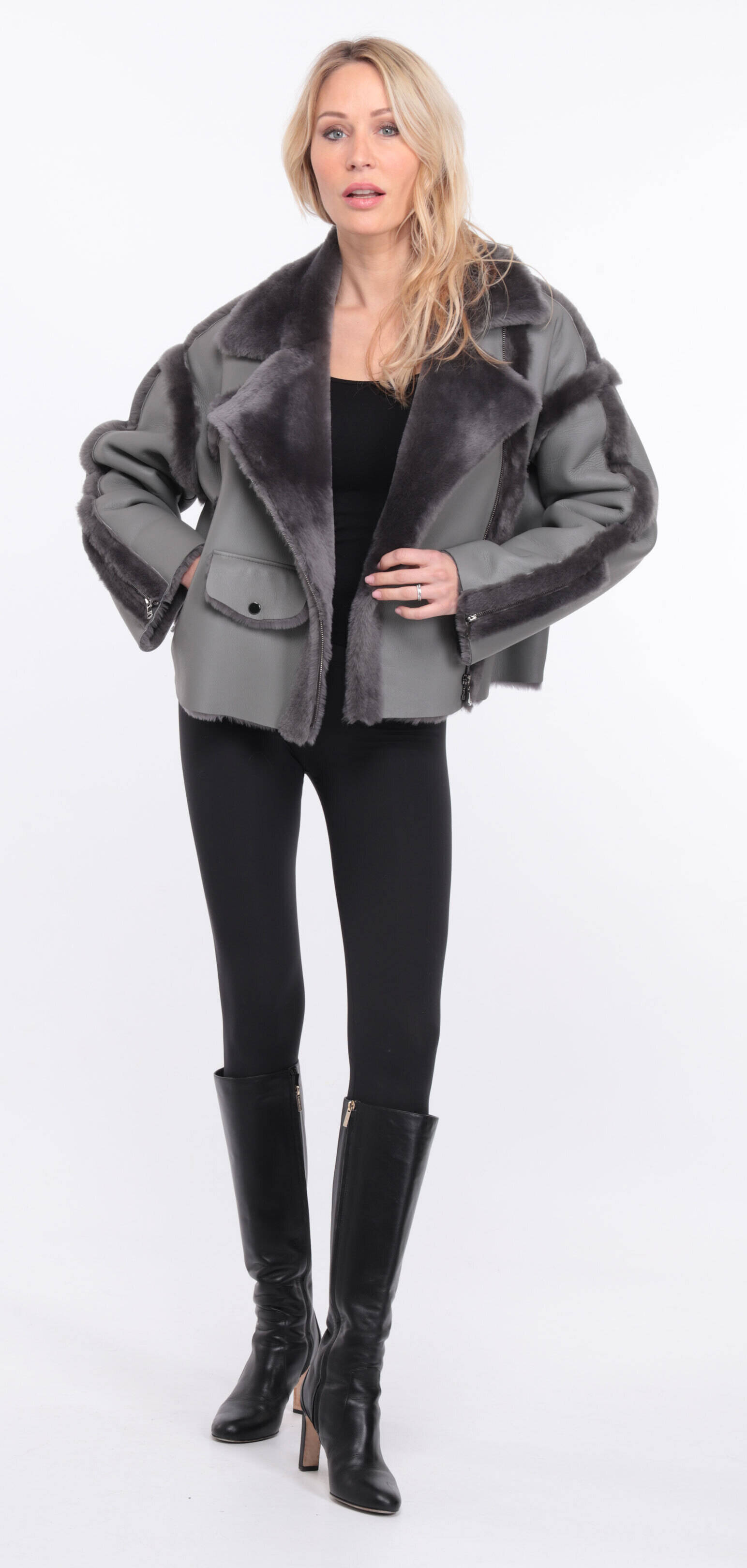 veste mouton claudia gris (3)